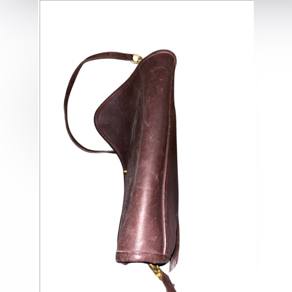 Vintage Coach Brown Leather Turn-lock Flap Crossbody Purse - Picture 3 of 9